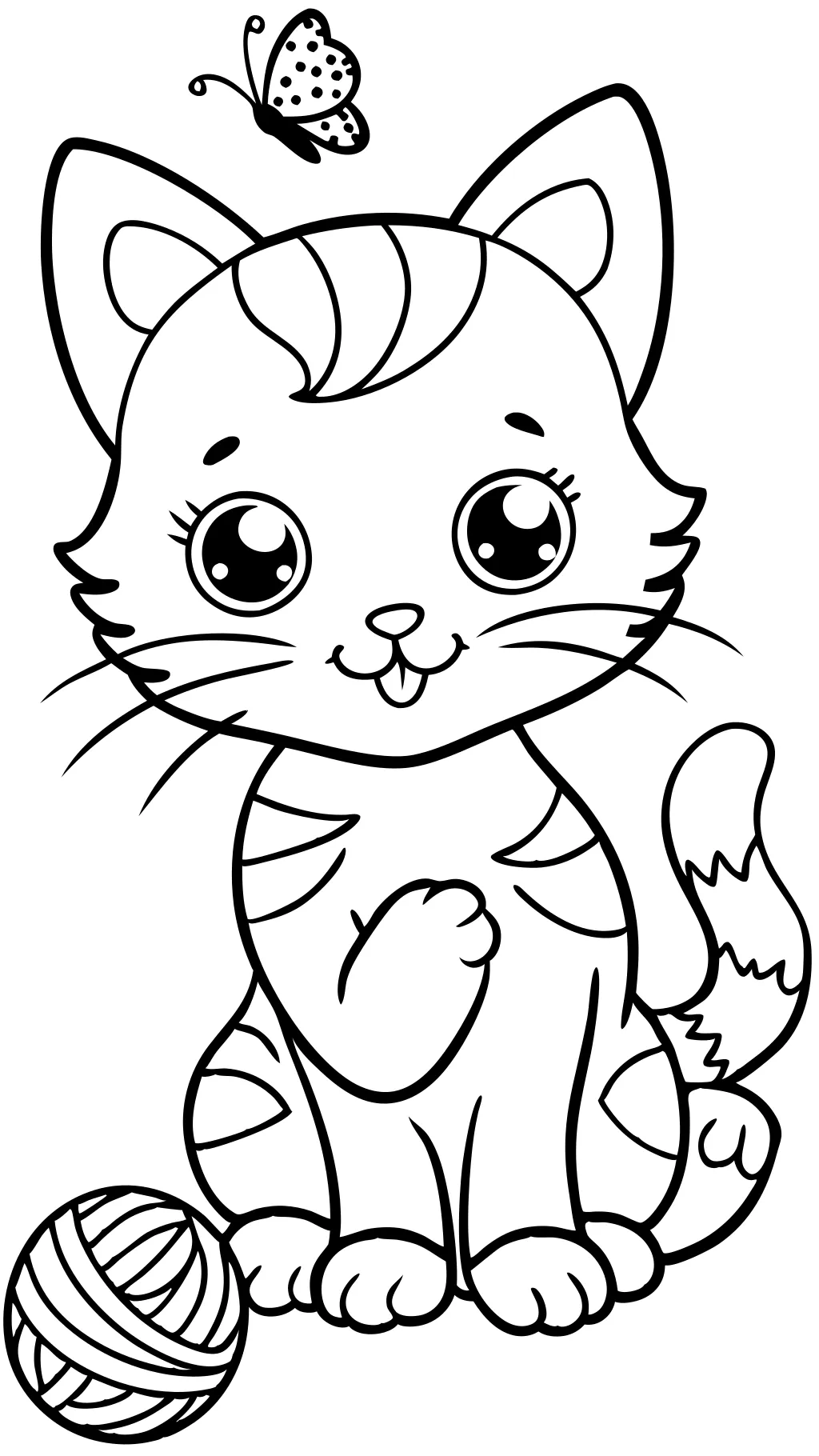 adorable kitten coloring pages